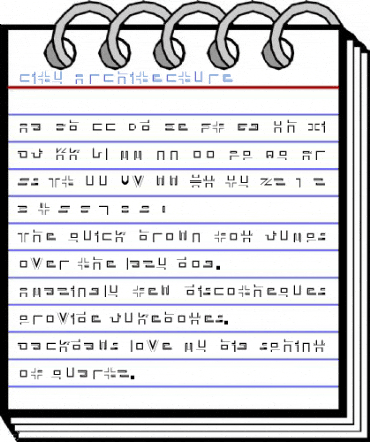 City Architecture Font