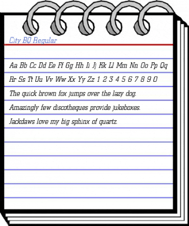 City BQ Regular Font