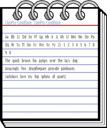 ClanPro-CondBook ClanPro-CondBook Font