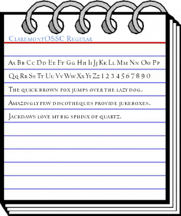 ClaremontOSSC Regular Font