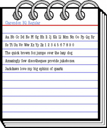 Clarendon BQ Regular Font