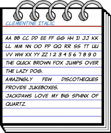 Clementine Italic Font