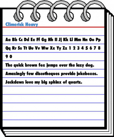 Climerick Heavy Font