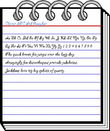 Clover ITC Std Regular Font