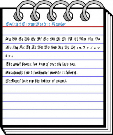 CoelnischCurrentFraktur Regular Font