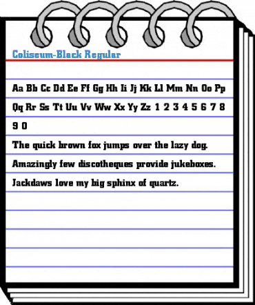 Coliseum-Black Regular Font