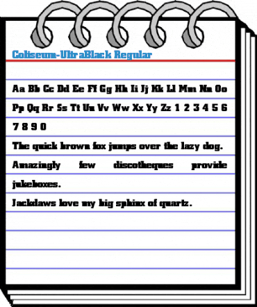 Coliseum-UltraBlack Regular Font
