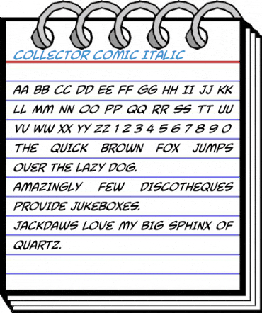 Collector Comic Font