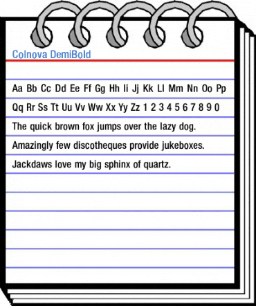 Colnova DemiBold Font