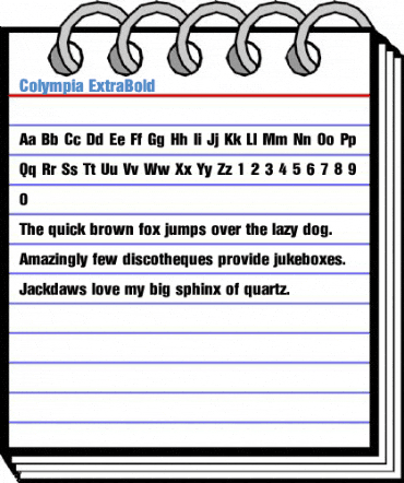 Colympia ExtraBold Font