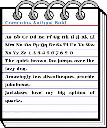Comenius Antiqua Bold Font