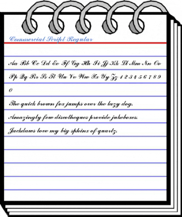 Commercial Script Regular Font