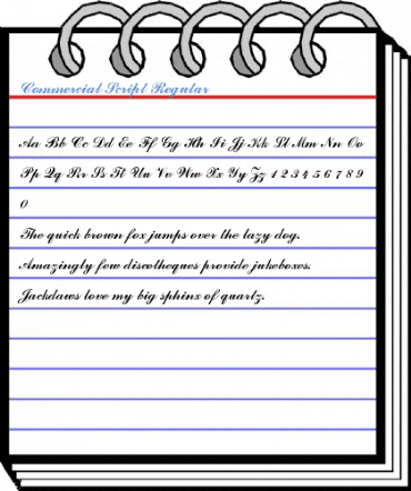 Commercial Script Regular Font