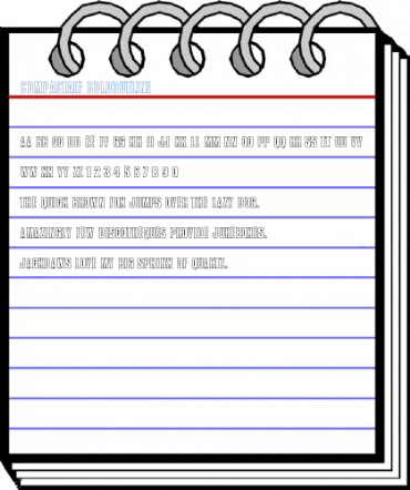 CompactaEF BoldOutline Font