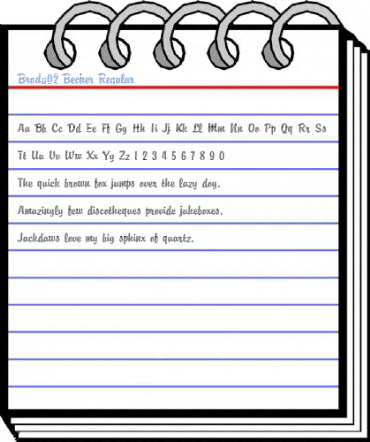 Brody02 Becker Regular Font