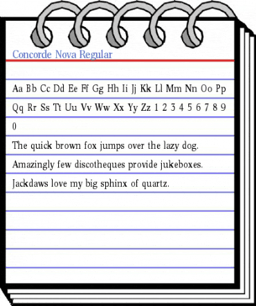 Concorde Nova Regular Font