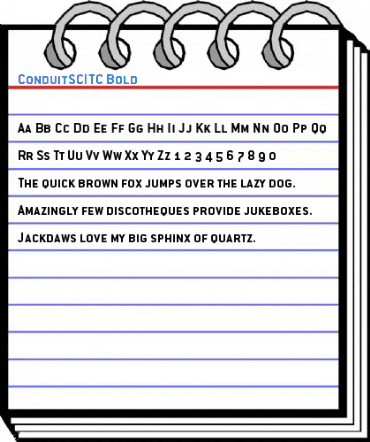 ConduitSCITC Bold Font