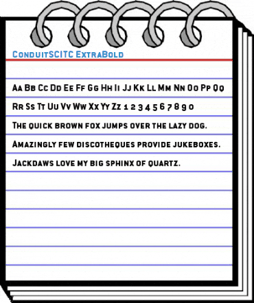 ConduitSCITC ExtraBold Font