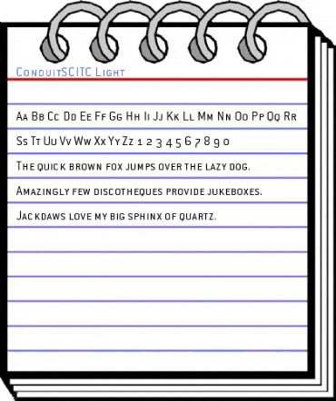 ConduitSCITC Light Font
