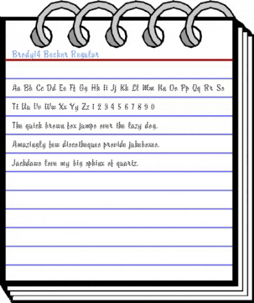Brody14 Becker Regular Font