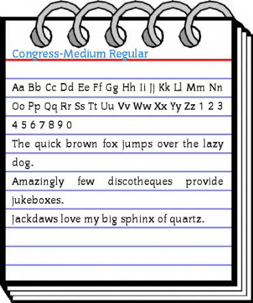 Congress-Medium Regular Font