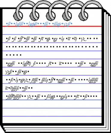 ZanzibarLigatures Regular Font