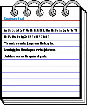 Constructa Black Font
