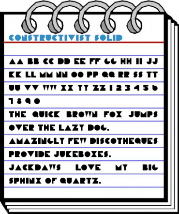 Constructivist Solid Font