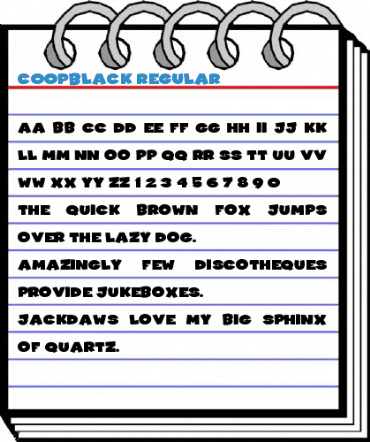 CoopBlack Regular Font