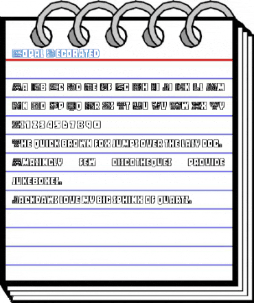 Copal Decorated Font