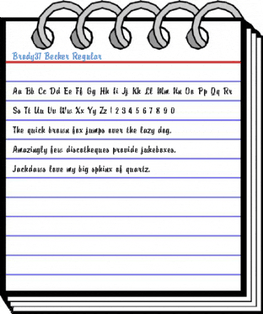Brody37 Becker Regular Font