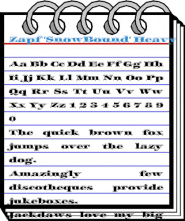 Zapf 'SnowBound' Heavy Font