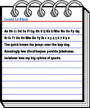 Corpid Cd Black Font