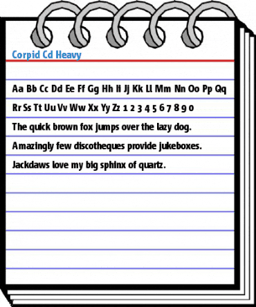 Corpid Cd Heavy Font