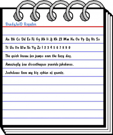 BrodyJoiD Regular Font
