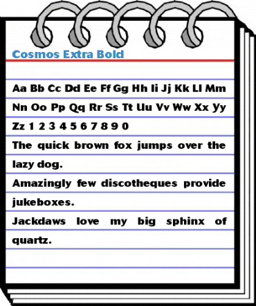Cosmos Extra Bold Font
