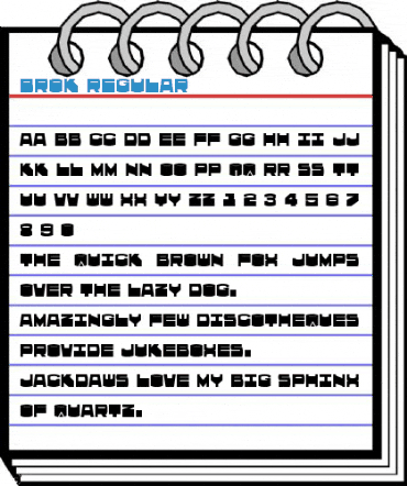 Brok Regular Font