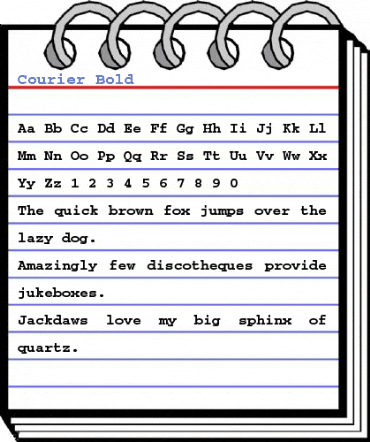 Courier Bold Font