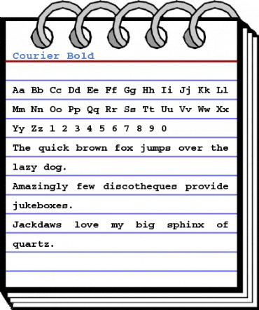 Courier Bold Font