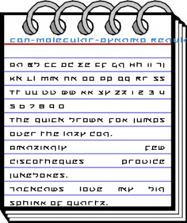CQN-Molecular-Dynamo Regular Font