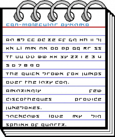 CQN-Molecular Dynamo Font
