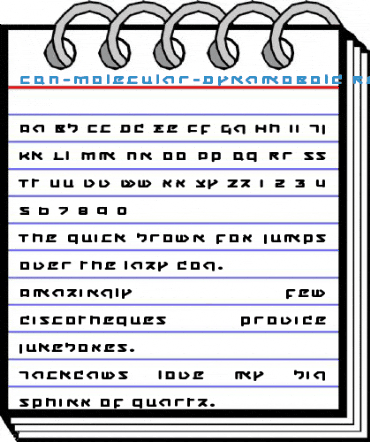 CQN-Molecular-DynamoBold Regular Font