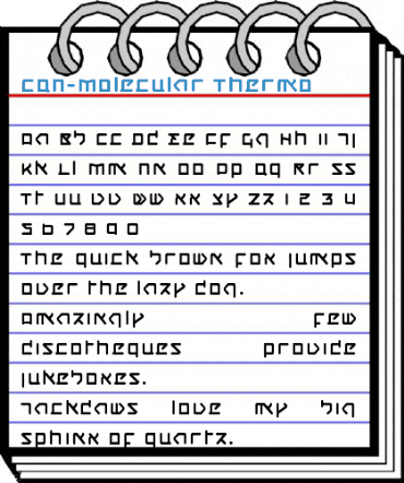 CQN-Molecular Thermo Font