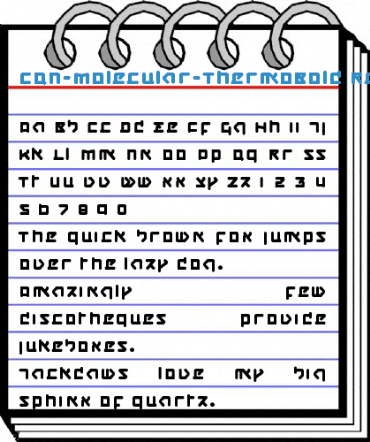 CQN-Molecular-ThermoBold Regular Font
