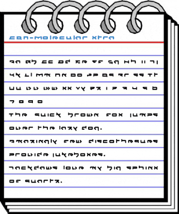 CQN-Molecular Xtra Font