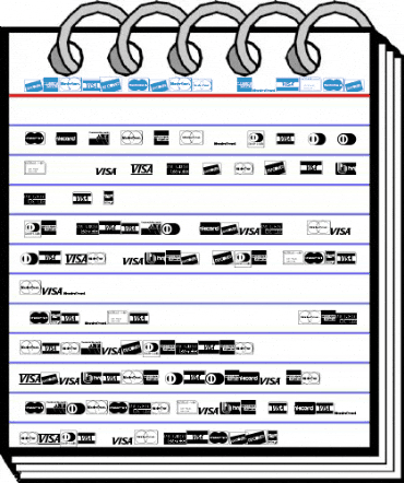CreditCardsP01 Regular Font