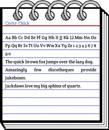 Crete Thick Font