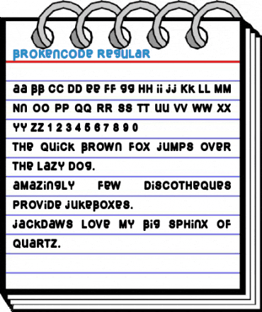 BrokenCode Regular Font