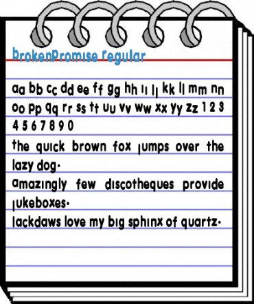 BrokenPromise Regular Font