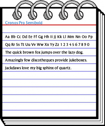 Cronos Pro Semibold Font